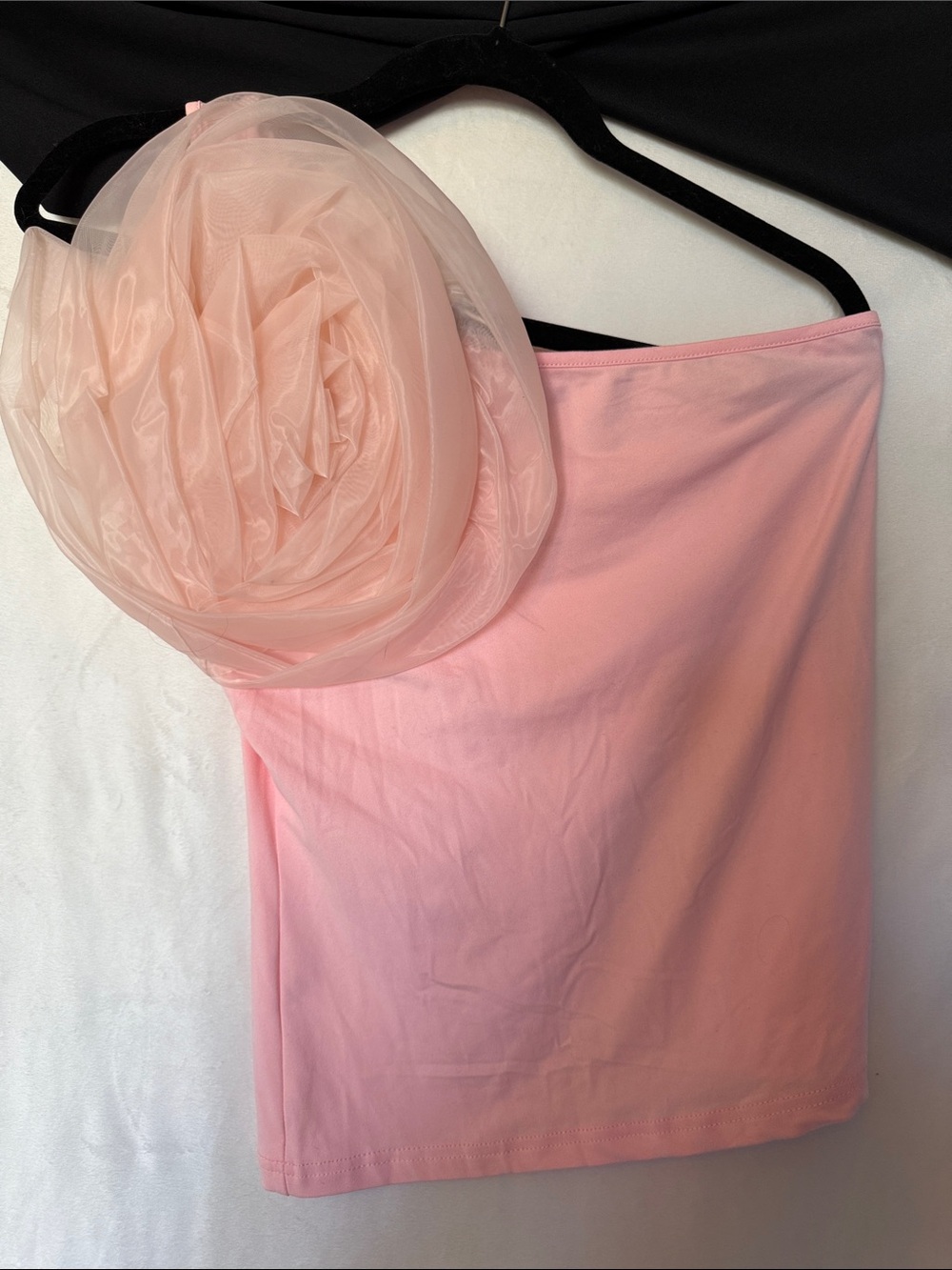 SHEIN Light Pink Strapless Tube Top